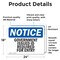 Signmission Government Issued ID Required For Entry OSHA Notice Sign, Vinyl Decal, 24in W x 18in L, 2PK OS-2PACK-NS-D-1824-L-13156 - alternate 5